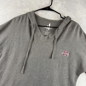 Mississippi State Bulldogs Hoodie Sweatshirt Womens XS Gray Johnnie O College
